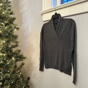 Brooks Brothers Silk-Cashmere Shawl-Collar Sweater